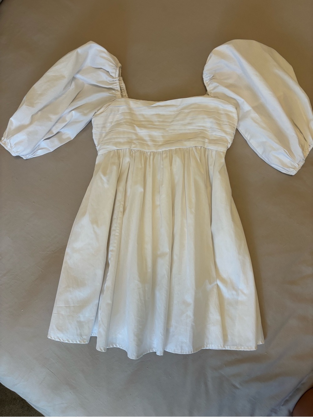 A&F Puff-Sleeve Babydoll Dress - Classic Girl's Party Dress